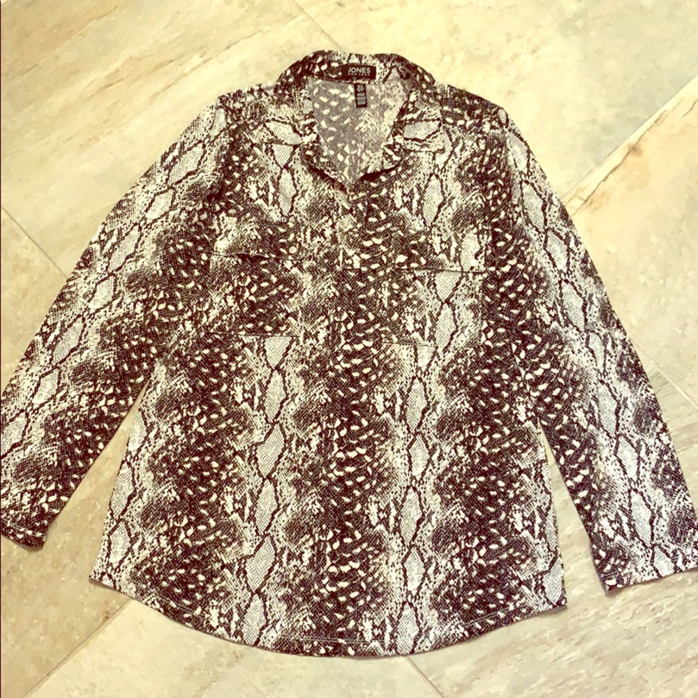 Jones New York Snake Print Shirt